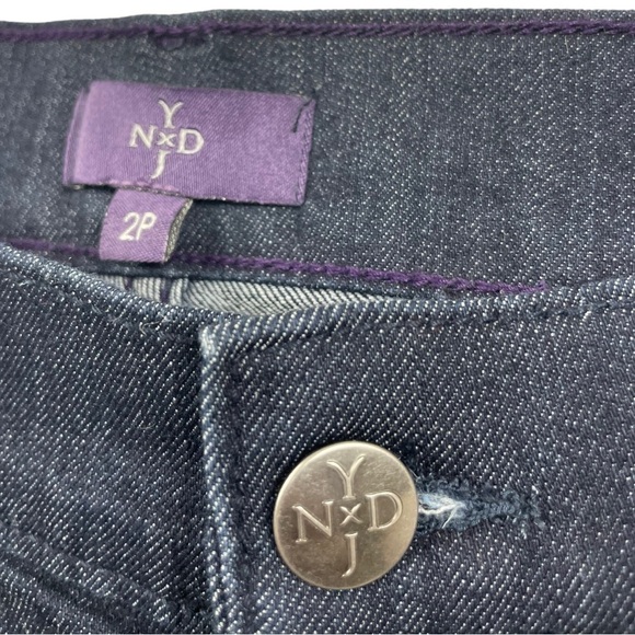 Nydj Dark Rinse Bootcut Jeans Size 2P - Picture 10 of 13